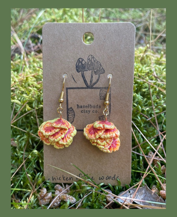 Chicken of the Wood Earrings