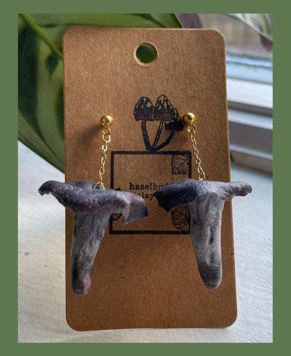 Black Trumpet Earrings
