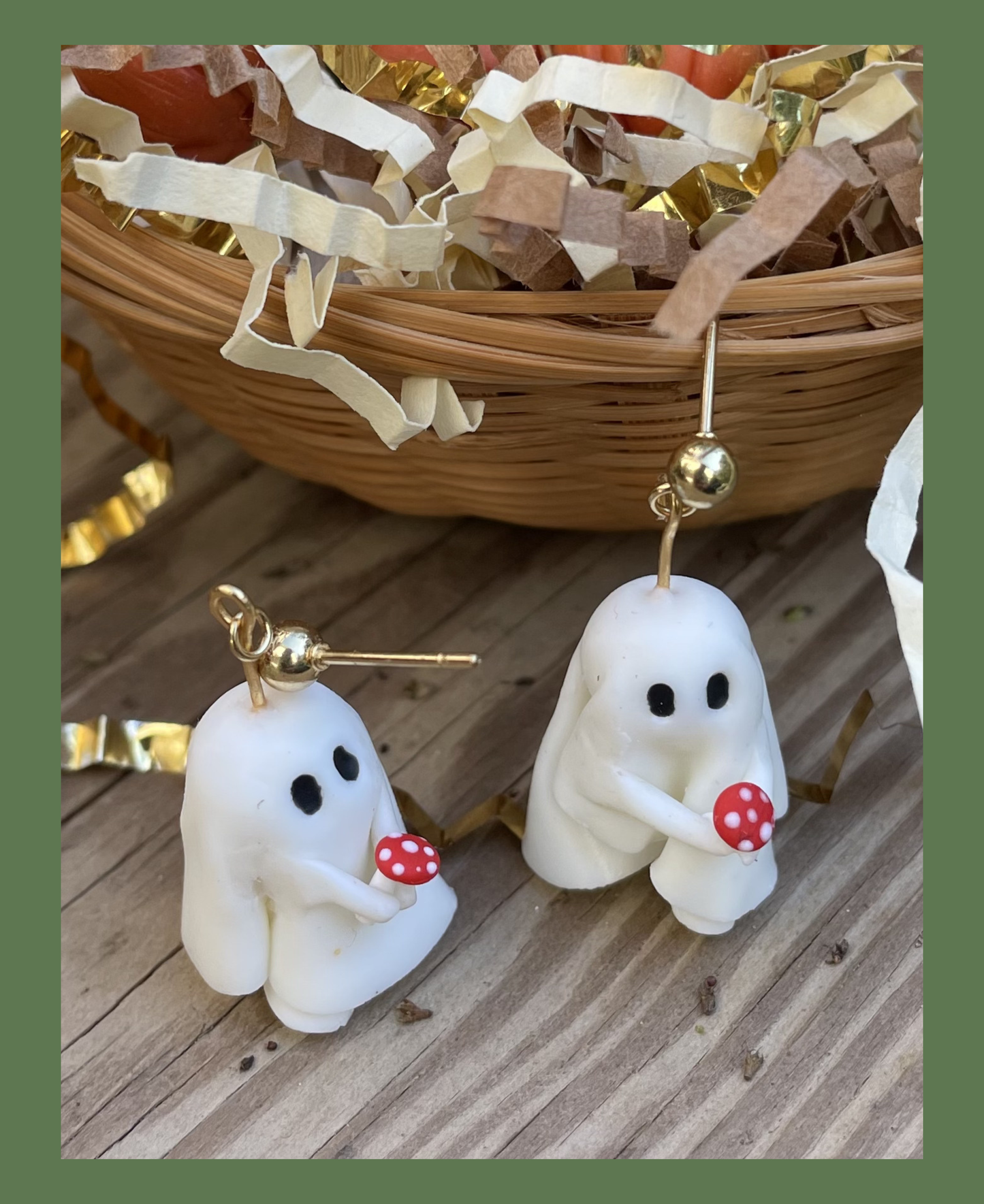 Forager Ghost Earrings *GLOW IN THE DARK!*