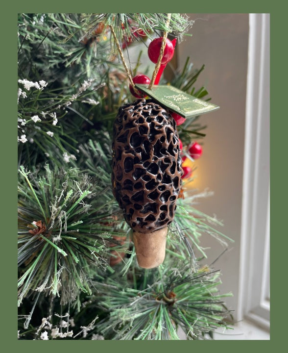 Morel Mushroom Ornament