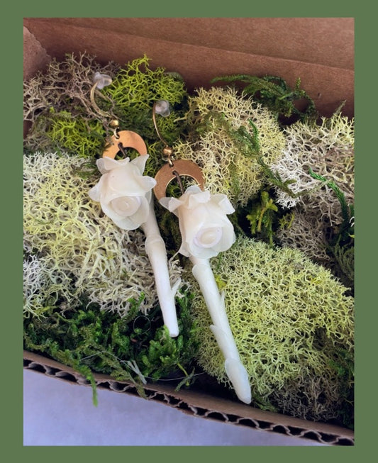 Ghost Pipe Earrings