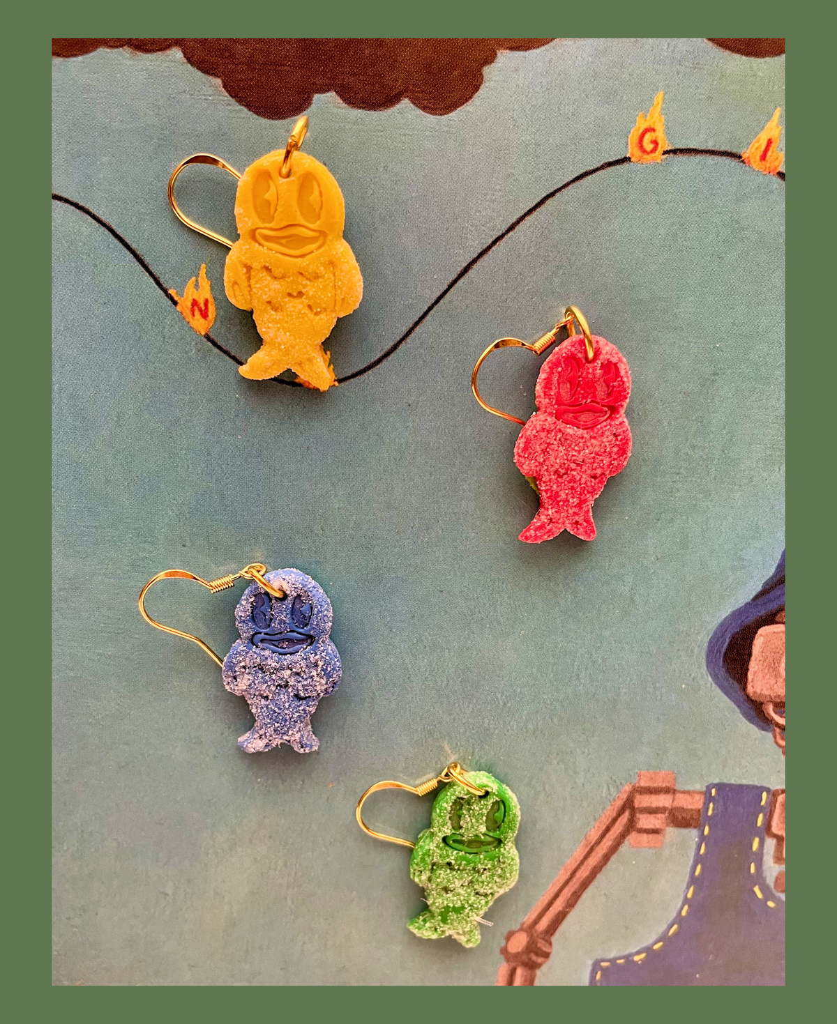 KGLW Sour Patch Fishie Earrings