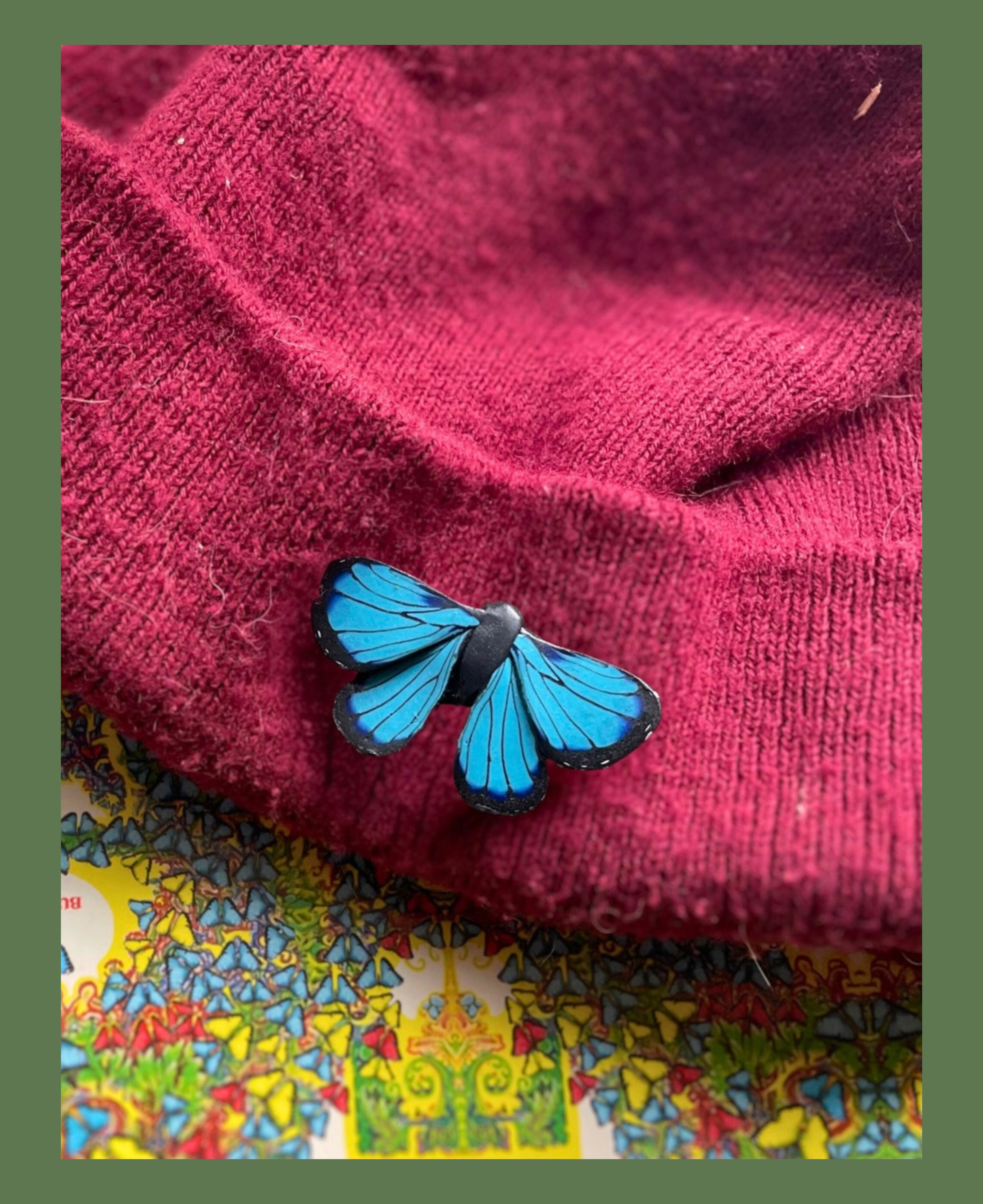 Blue Morpho Pin