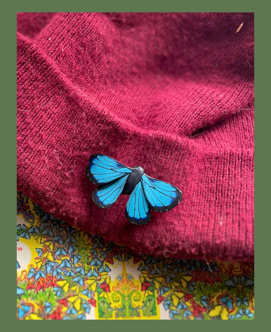 Blue Morpho Pin
