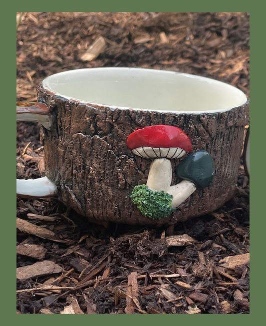Vintage Style Mushroom Vessel