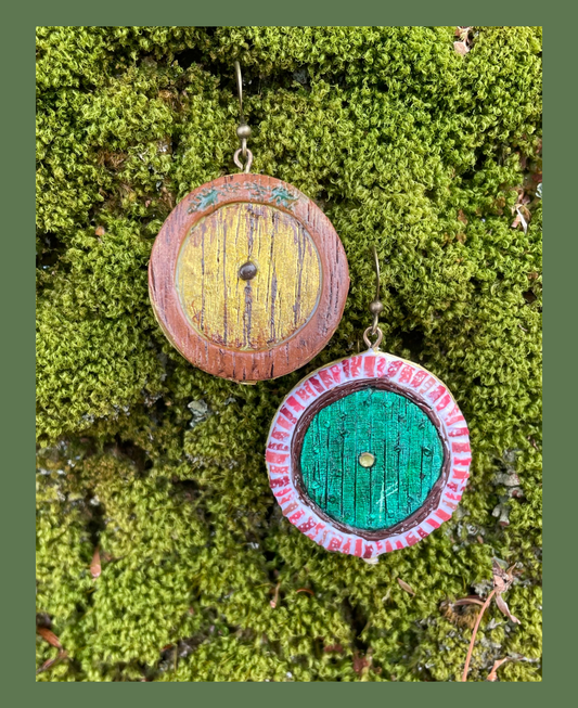 Sam & Frodo's Hobbit Door Earrings
