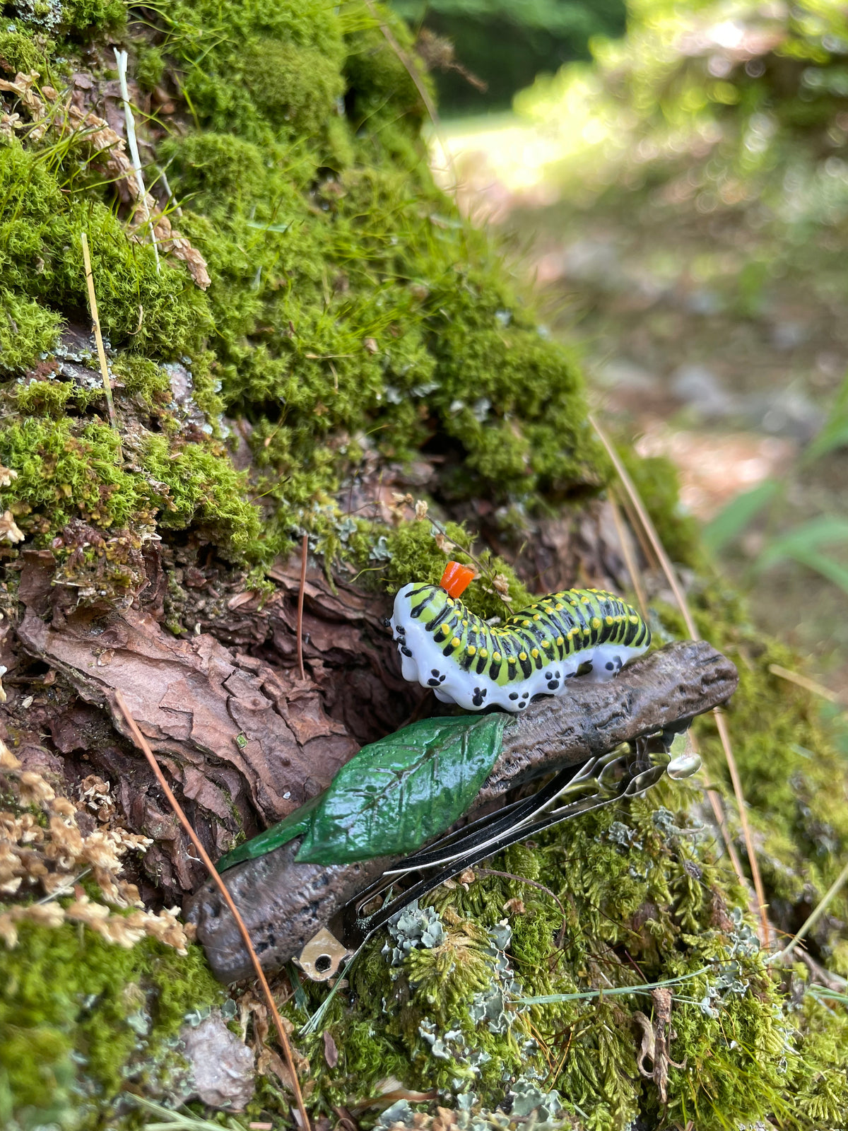 Swallowtail Caterpillar Hair Clip