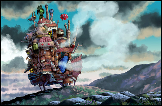 Han's Crumbling Castle Landscape Poster